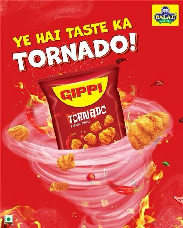 Gippy Tornado Flamin' Chilli 25g~