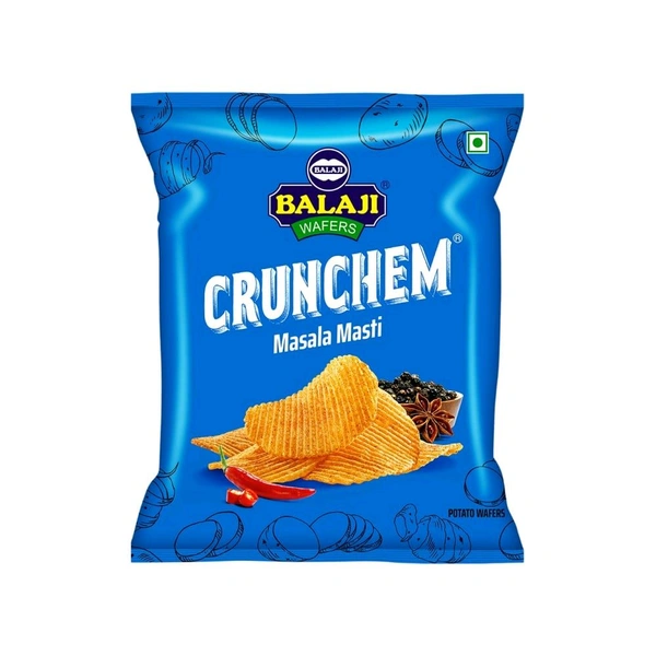 Balaji Wafers Crunchem Masala Masti 15g~