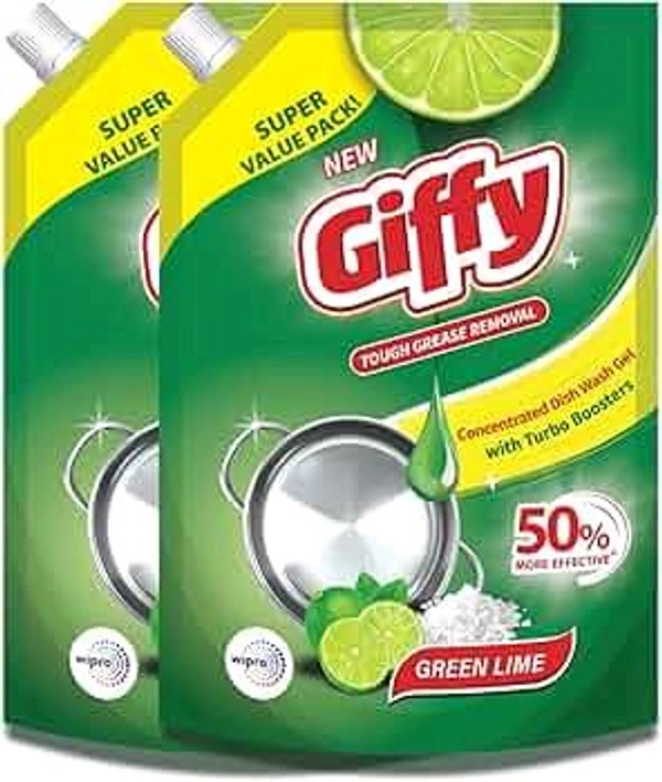 Giffy Dish Wash Green Lime 900ml*"