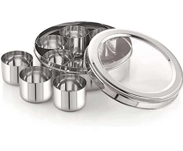 VIRTUE STAINLESS STEEL SPICE BOX ORGANISER (MASALA BOX)