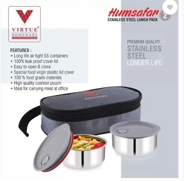 VIRTUE HUMSAFAR LUNCH BOX 2 CONTAINERS