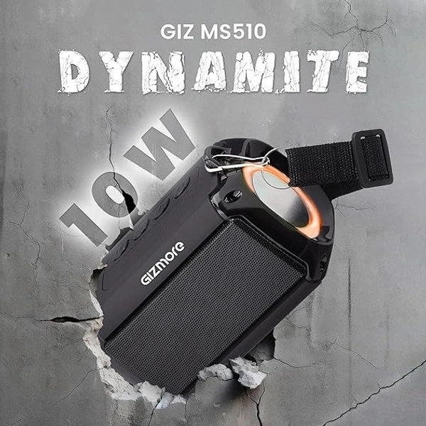 GIZMORE DYNAMITE 10-WATT BLUETOOTH SPEAKER - Black