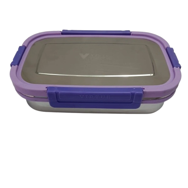 VIRTUE GOURMET LARGE 2PC SET STAINLESS STEEL LUNCH BOX