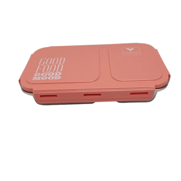 Virtue Homeware Jack & Jill 2 Partition Stainless Steel Lunch Box – 500 ml