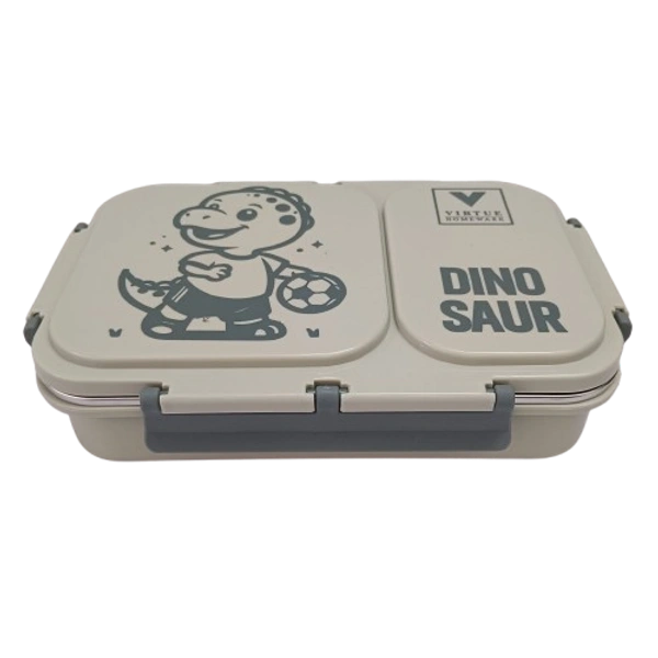 VIRTUE FUN FOOD 2 PARTITION STAINLESS STEEL LUNCH BOX