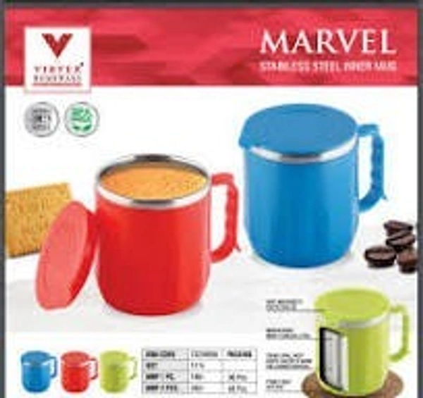 VIRTUE MARVEL STAINLESS STEEL TEA/ COFEE MUG