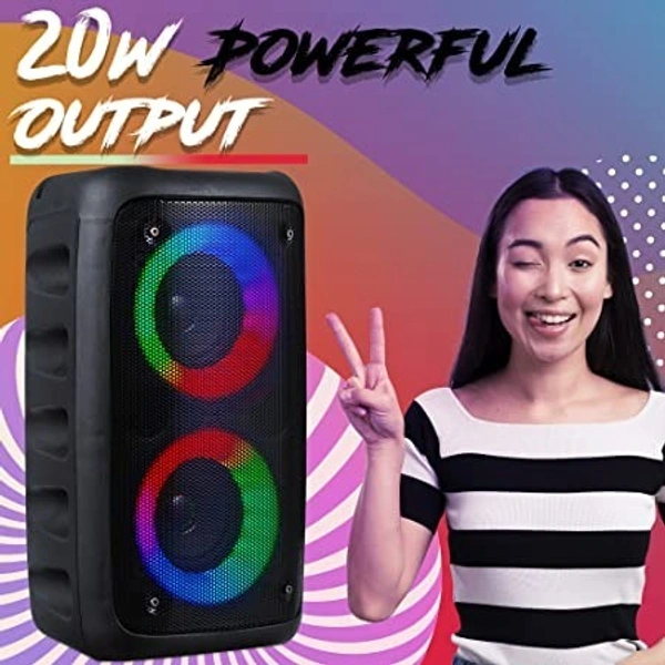 ZOOOK TWIN BLASTER 20W BLUETOOTH SPEAKER - Black