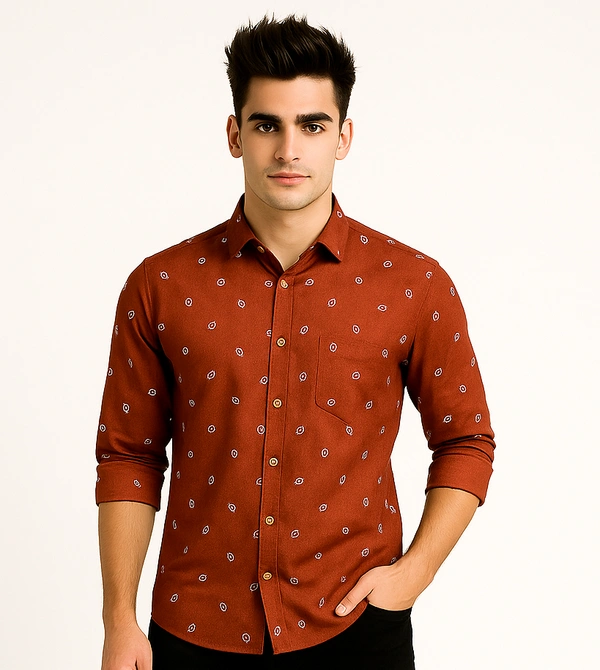 Mr Cuffs MR CUFFS Casual Shirts Full Sleeves Prints CMC007 - L