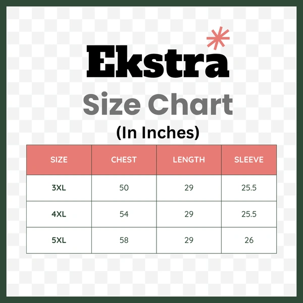 Ekstra EKSTRA Casual Shirts Plus Size Full Sleeves Prints CE003 - 4XL