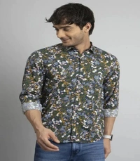 Roman Island ROMAN ISLAND Casual Shirts Full Sleeves Prints CR004 - M