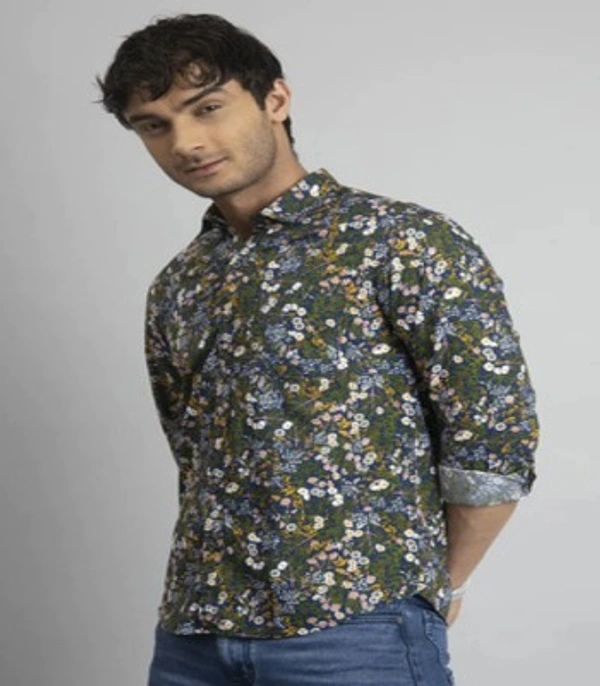 Roman Island ROMAN ISLAND Casual Shirts Full Sleeves Prints CR004 - M