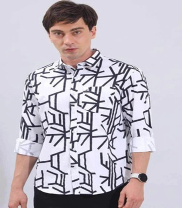 Roman Island ROMAN ISLAND Casual Shirts Full Sleeves Prints CR003 - M