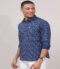 Roman Island ROMAN ISLAND Casual Shirts Full Sleeves Prints CR007 - M