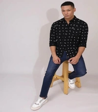 Roman Island ROMAN ISLAND Casual Shirts Full Sleeves Prints CR008 - M