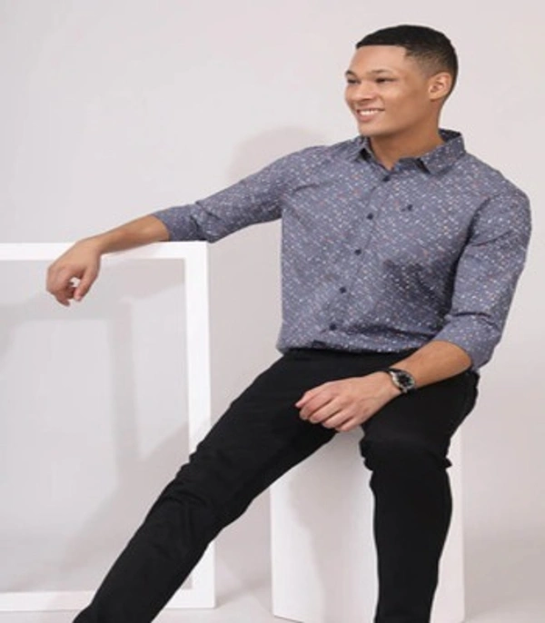 Roman Island ROMAN ISLAND Casual Shirts Full Sleeves Prints CR009 - M