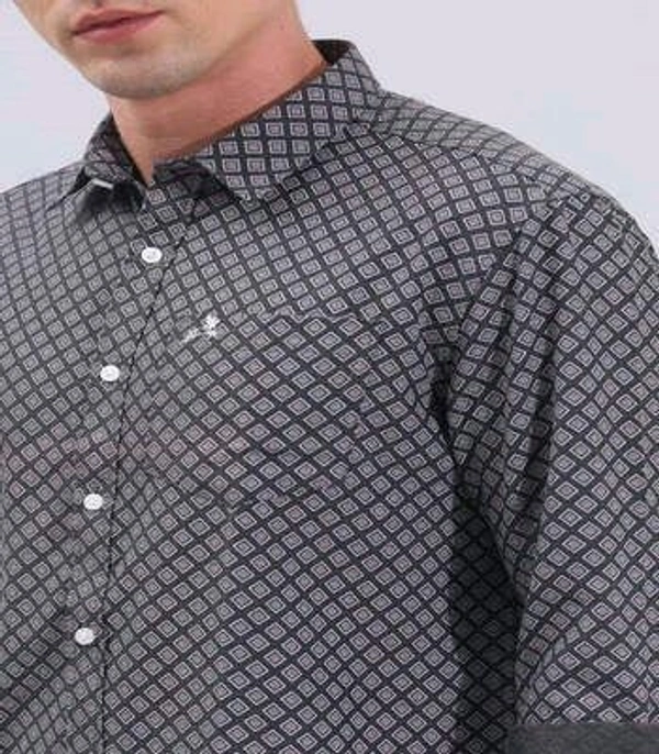 Roman Island ROMAN ISLAND Casual Shirt Prints Full Sleeves - XL