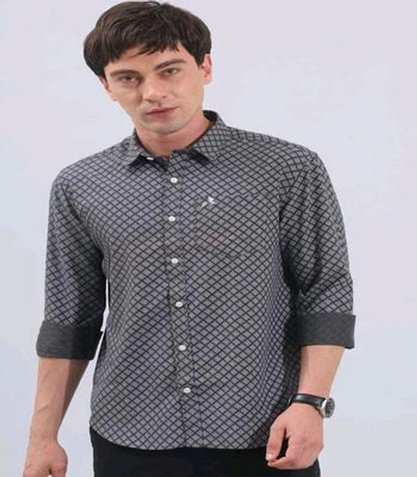 Roman Island ROMAN ISLAND Casual Shirt Prints Full Sleeves - XL