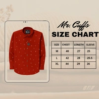 Mr Cuffs MR CUFFS Casual Shirts Full Sleeves Prints CMC001 - M