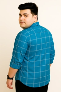 Ekstra EKSTRA Casual Shirts Plus Size Full Sleeves Checks CE007 - 4XL
