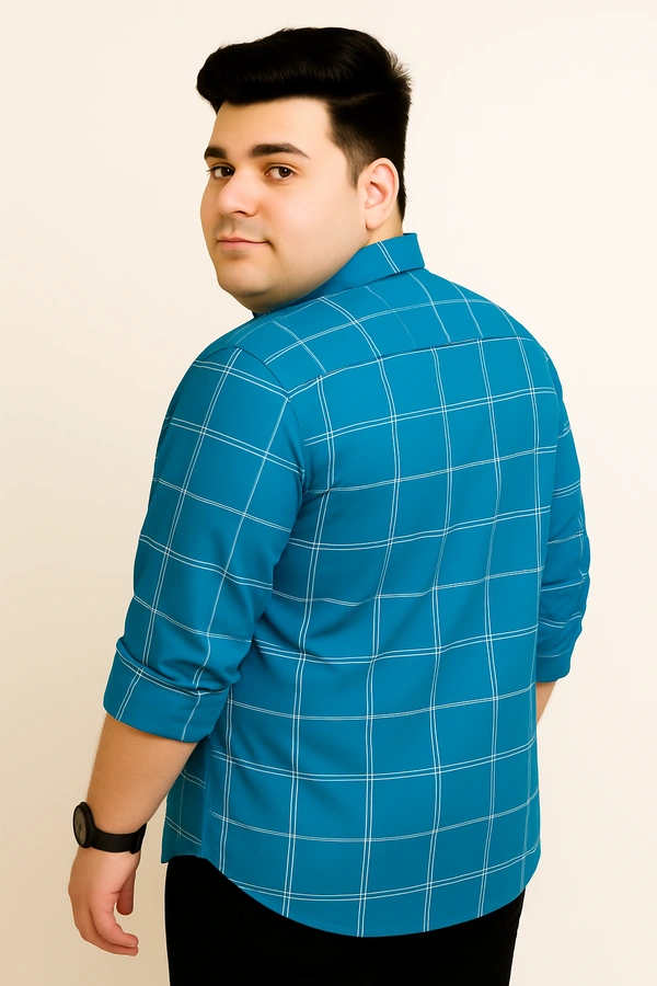 Ekstra EKSTRA Casual Shirts Plus Size Full Sleeves Checks CE007 - 4XL