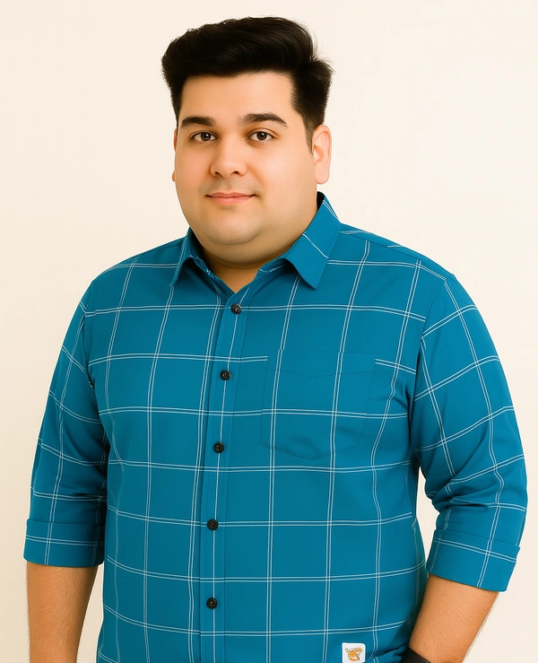 Ekstra EKSTRA Casual Shirts Plus Size Full Sleeves Checks CE007 - 4XL