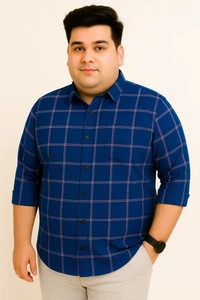 Ekstra EKSTRA Casual Shirts Plus Size Full Sleeves Checks CE008 - 4XL