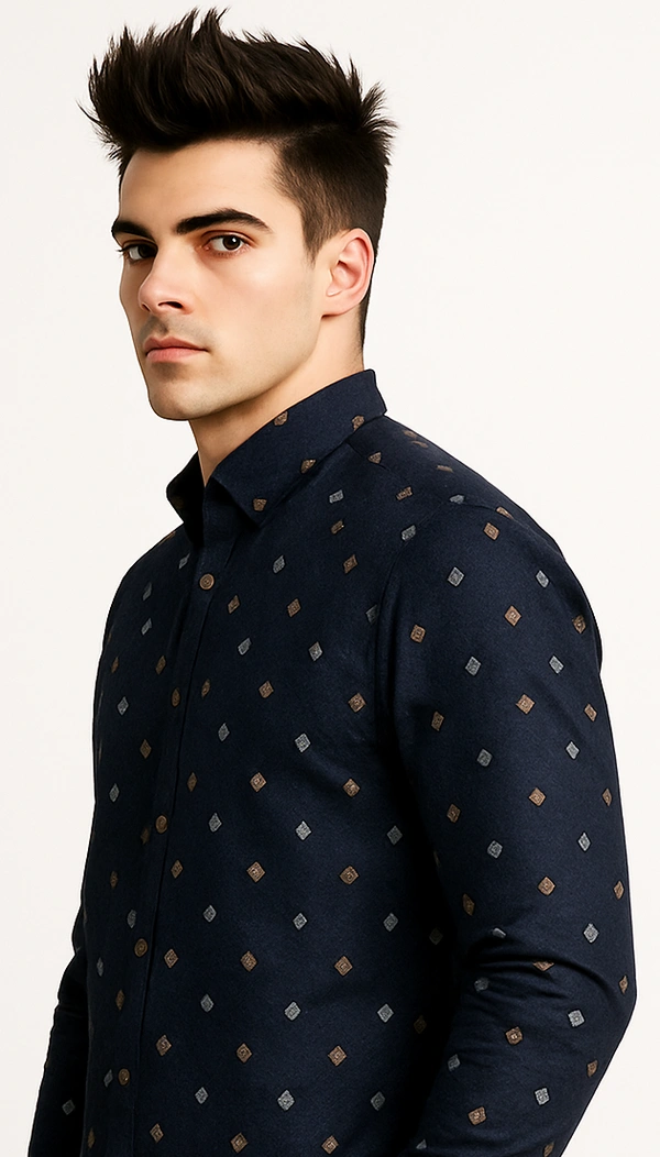 Mr Cuffs MR CUFFS Casual Shirts Full Sleeves Prints CMC002 - L