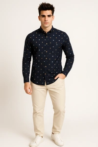 Mr Cuffs MR CUFFS Casual Shirts Full Sleeves Prints CMC002 - L