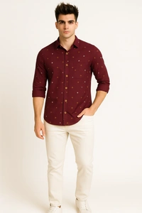 Mr Cuffs MR CUFFS Casual Shirts Full Sleeves Prints CMC003 - M
