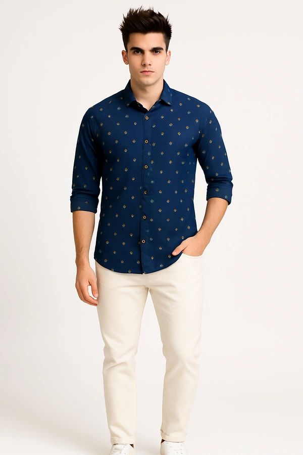 Mr Cuffs MR CUFFS Casual Shirts Full Sleeves Prints CMC004 - M