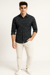 MR CUFFS Casual Shirts Full Sleeves Prints CMC005 - XL
