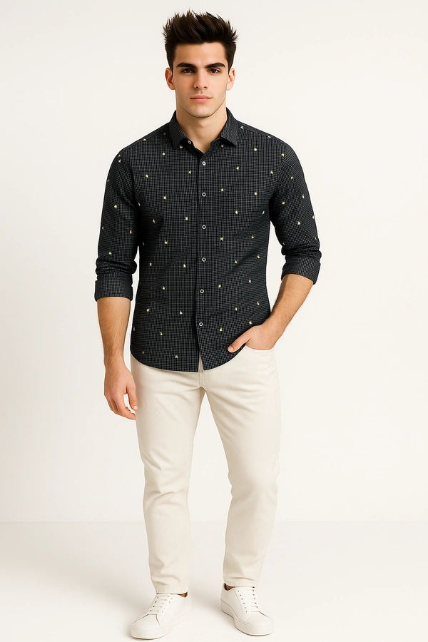 MR CUFFS Casual Shirts Full Sleeves Prints CMC005 - XL