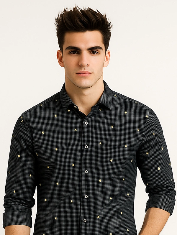 MR CUFFS Casual Shirts Full Sleeves Prints CMC005 - M