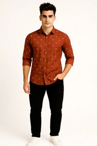 Mr Cuffs MR CUFFS Casual Shirts Full Sleeves Prints CMC007 - M