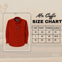 Mr Cuffs MR CUFFS Casual Shirts Full Sleeves Prints CMC007 - M