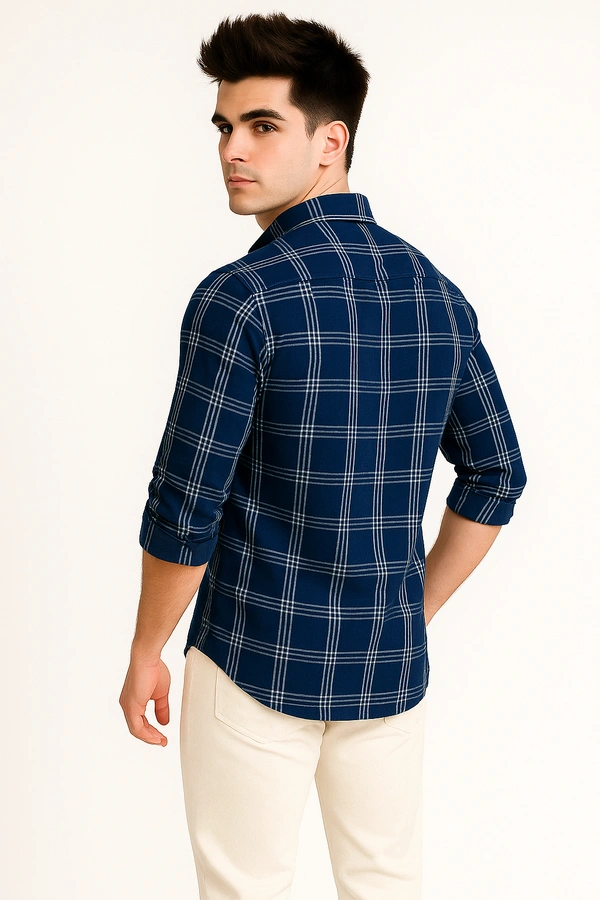 Mr Cuffs MR CUFFS Casual Shirts Full Sleeves Checks CMC012 - L