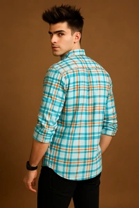Mr Cuffs MR CUFFS Casual Shirts Full Sleeves Checks CMC013 - M
