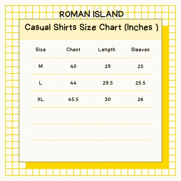 Roman Island ROMAN ISLAND Casual Shirts Full Sleeves Prints CR003 - M