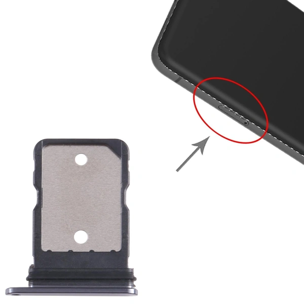 For Google Pixel 8a SIM Card Tray Holder Slot - Black