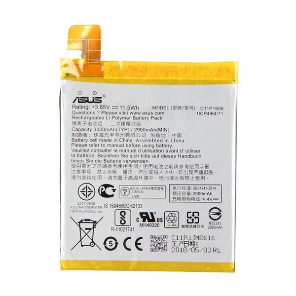 For Asus Zenfone 3 Laser ZC551KL Z01BD (C11P1606) Battery 3000mAh Replacement Battary 