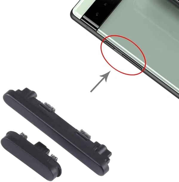 For Google Pixel 6A Side Power On Off Volume Key Switch Outer Button External Part