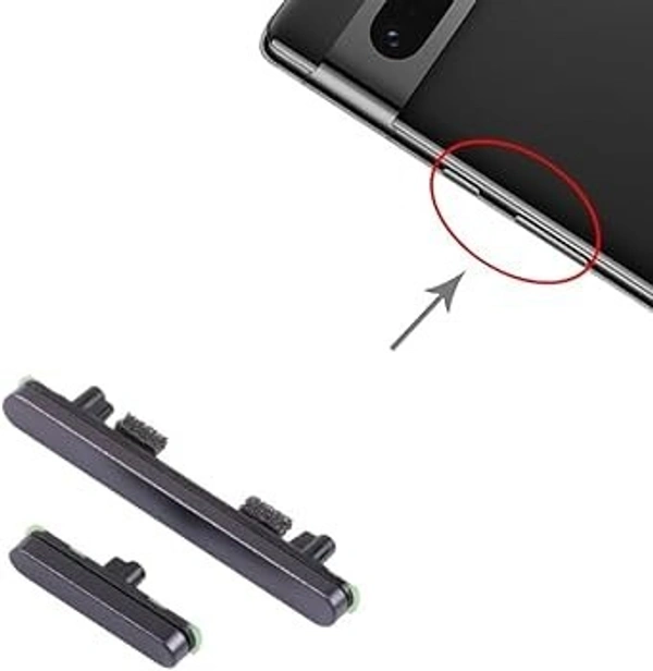 For Google Pixel 7 Side Power On Off Volume Key Switch Outer Button External Part