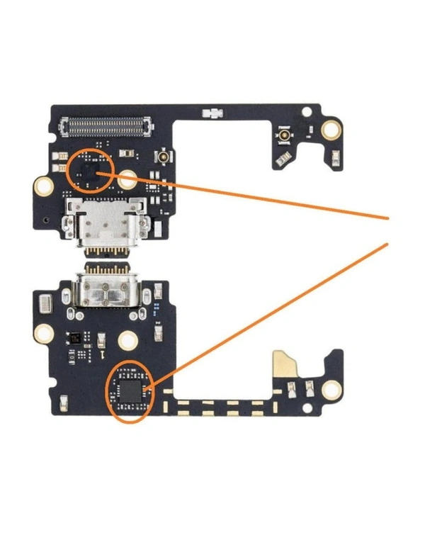 For Moto Edge 20 Pro OEM Charging Port Mic Connector Flex Sub Board
