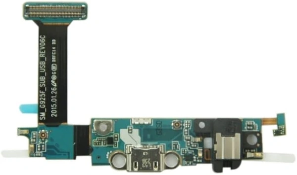 For Samsung S6 Edge SM-G925F Charging USB Port-Mic-Home Key Back Sensor Flex