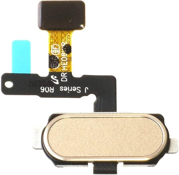 For Samsung J7 Max Fingerprint Sensor Scanner Home Key Flex Cable (Gold)