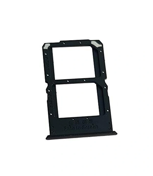 For Realme X SIM Card Tray Slot Holder Adapter Socket (Black)