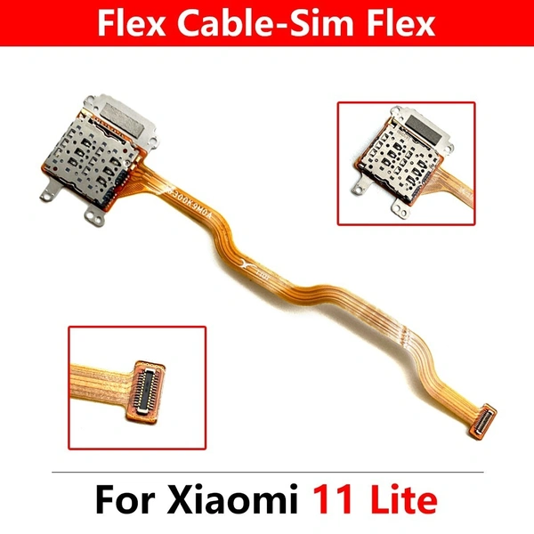 For Xiaomi MI 11 Lite Sim Card Reader Holder Connector Flex Cable