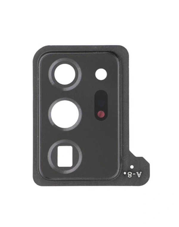 For Samsung Galaxy Note 20 Ultra 5G Rear Back Camera Glass Lens With Metal Frame Black