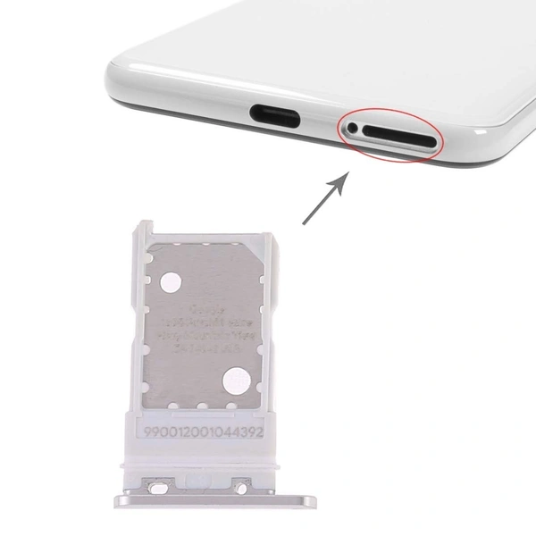 For Google Pixel 3 SIM Card Reader Holder Tray : White