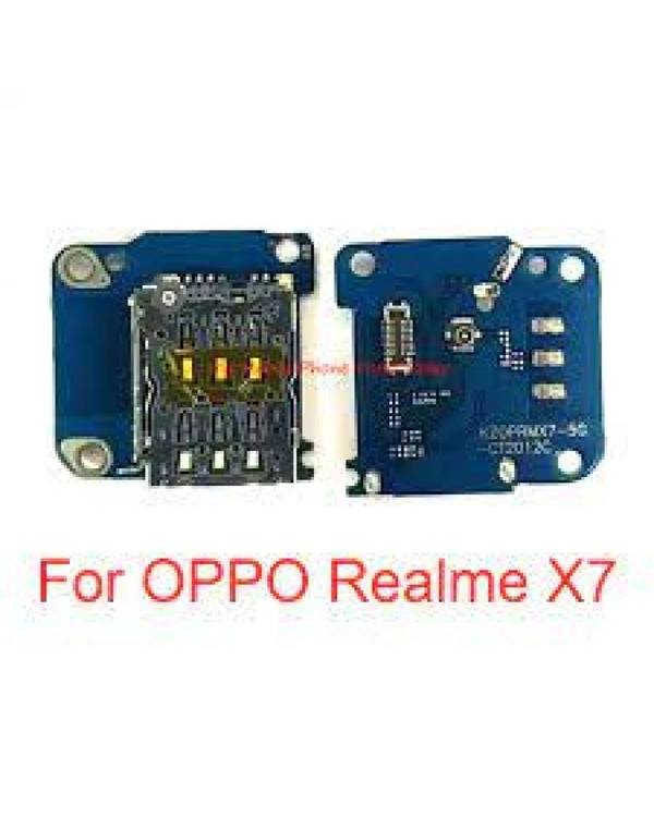 For Realme X7 SIM Card Reader Holder Antenna Socket Flex OEM Sub Board 